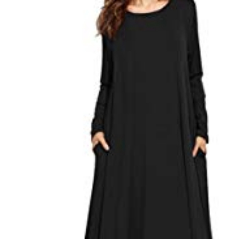 Black plain abaya